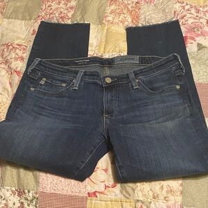 AG Adriano Goldschmied Women's Straight Leg Jeans The Stilt Crop size 28